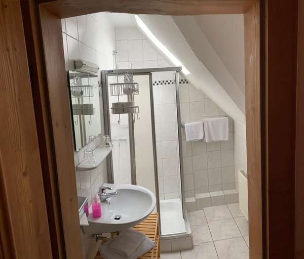 Bathroom, Hotel - Restaurant - Cafe Forsthaus Lahnquelle, Siegen-Wittgenstein