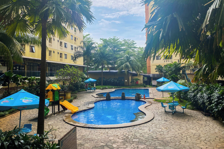 Pool, Homey 2Br With Modern Design Kebagusan City Apartment, Jakarta Selatan