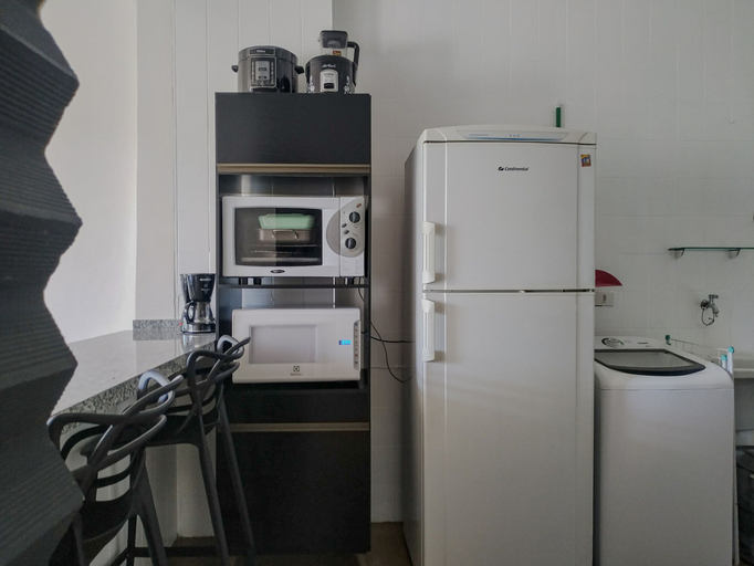 Room 5, Apto Completo no Embar Beira Mar Ar Garagem, Santos