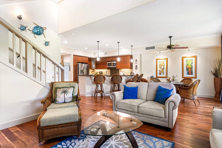 Living area 5, Serene Location - Excellent Resort Amenities - Oceanfront-vrkcv, Hawaii