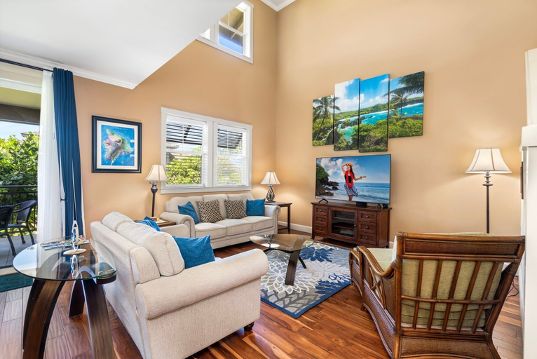 Living area 2, Serene Location - Excellent Resort Amenities - Oceanfront-vrkcv, Hawaii