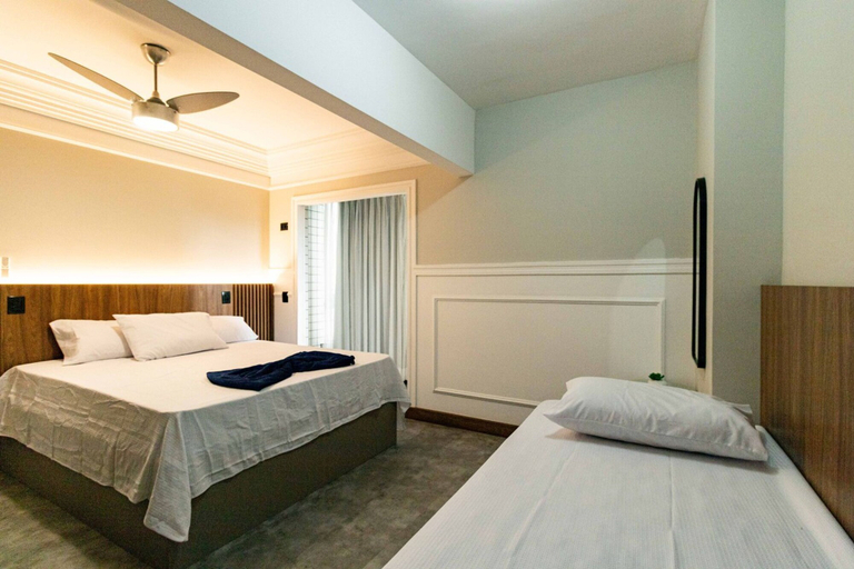 Room 4, Apto a 500m da Praia Canto do Forte - Praia Grande, São Vicente