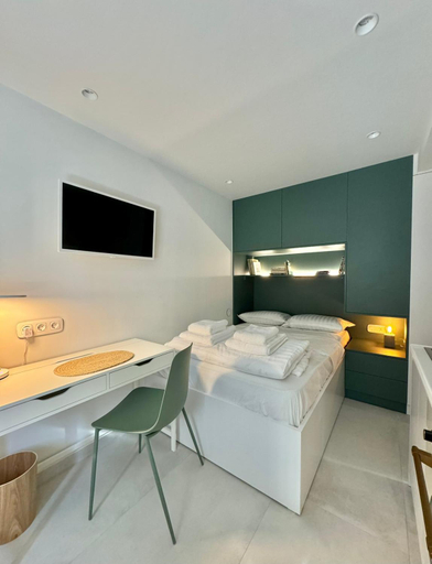 Bedroom 2, Microhome in Philopappos Hill, Attica
