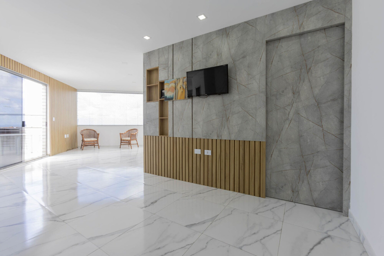 Room 5, Cobertura a Beira mar com Piscina e Churrasqueira, São Vicente