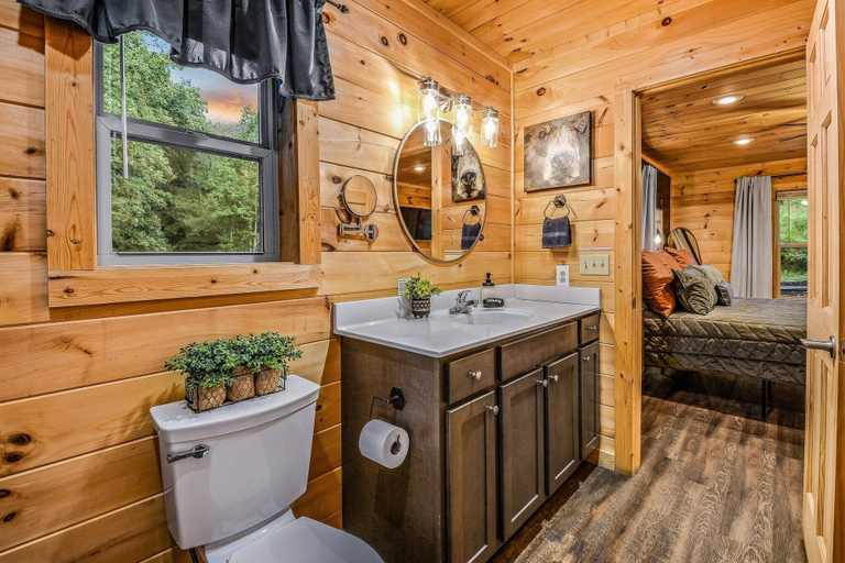 Bathroom 3, Creekside On The Bluff 2 Bedroom Cabin by RedAwning, Sevier