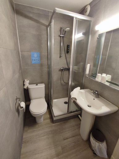 Bathroom 4, Logis Hotel Restaurant La Croix Verte, Mayenne