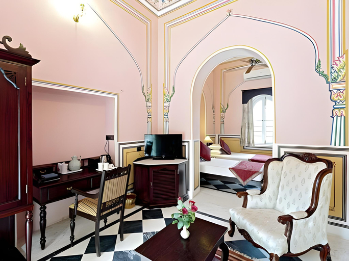 Bedroom 3, Narain Niwas Palace - A Luxury Heritage Hotel, Jaipur