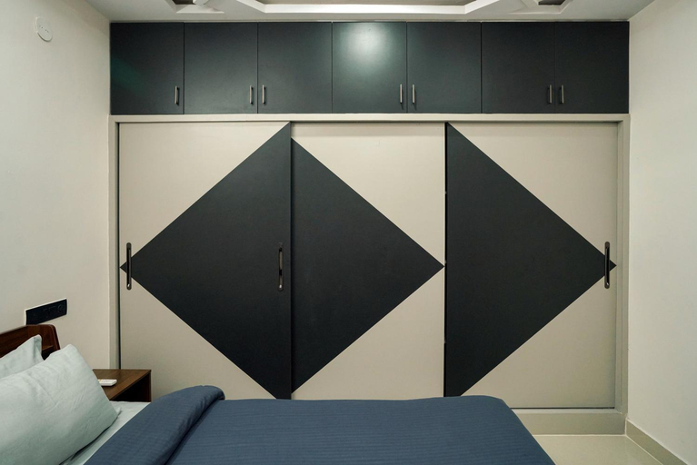 Bedroom 2, N Cube Service Apartment, Hyderabad