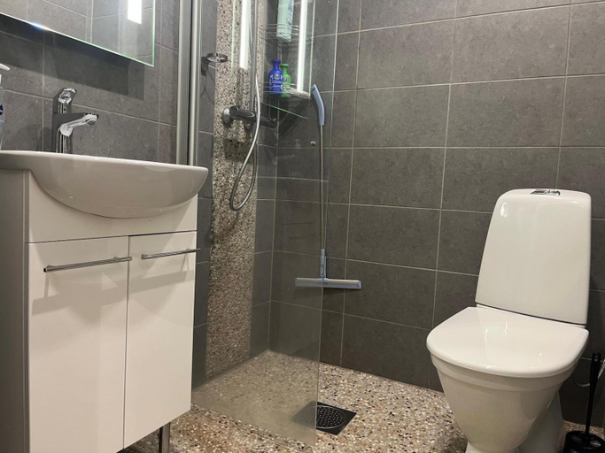 Bathroom, Crystal Suites, Lapland