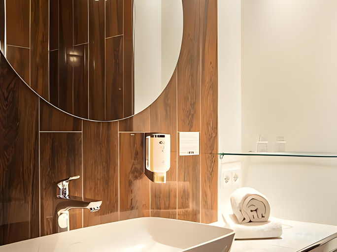 Bathroom 4, Hey Lou Hotel Frankfurt Airport, Groß-Gerau