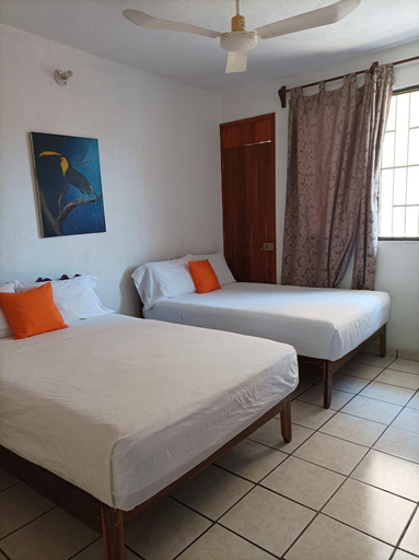 Bedroom 2, Hotel Villa Tulipanes, José Azueta