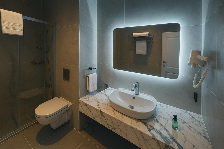 Bathroom 5, Center Port Hotel Karaköy, Beyoğlu