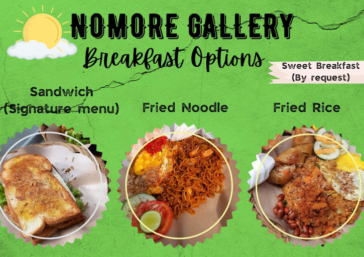 Food & Drinks 3, "NOMORE" Gallery and Guesthouse, Yogyakarta