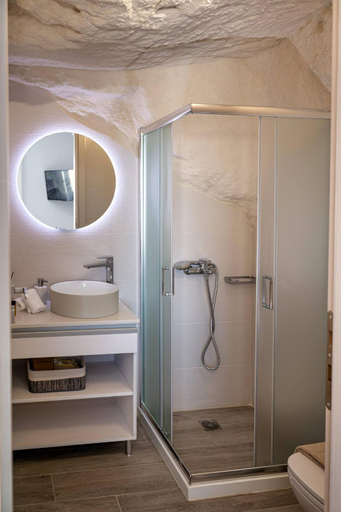 Bathroom 3, Theasis Luxury Cave House, With Sea & Cave View, Faistos