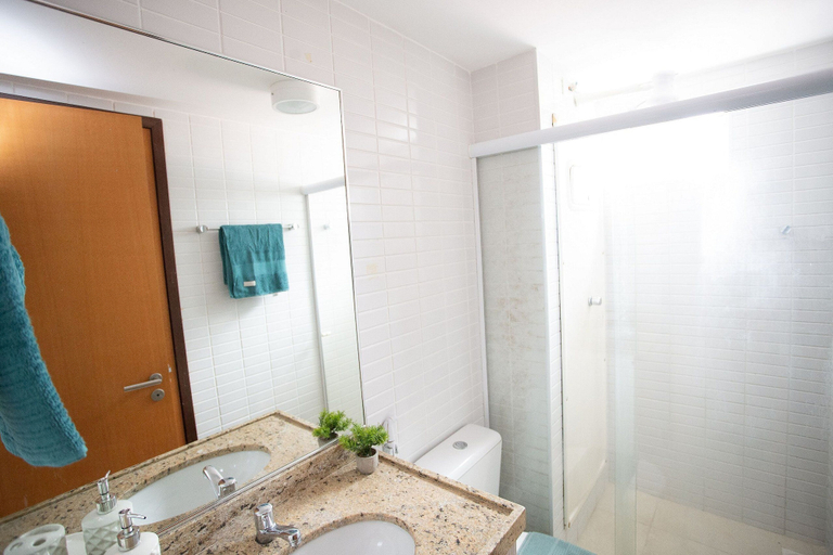 Bathroom, Carpediem - Apart beira mar Cabo Branco, João Pessoa