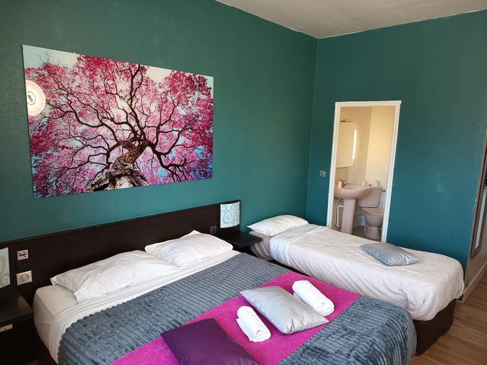 Bedroom 4, Hôtel de la Gare, Dordogne