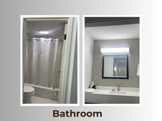 Bathroom 4, American Inn and Suites, Clayton