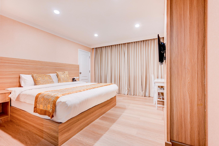 Bedroom 3, Dancenter Bangkok Travellers Hotel, Huai Kwang