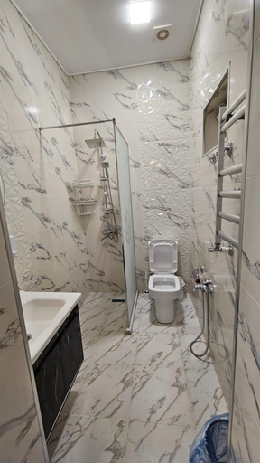 Bathroom 3, New Milan Mountain Ponoramic Hotel, with indoor heated swimming pool, Qəbələ