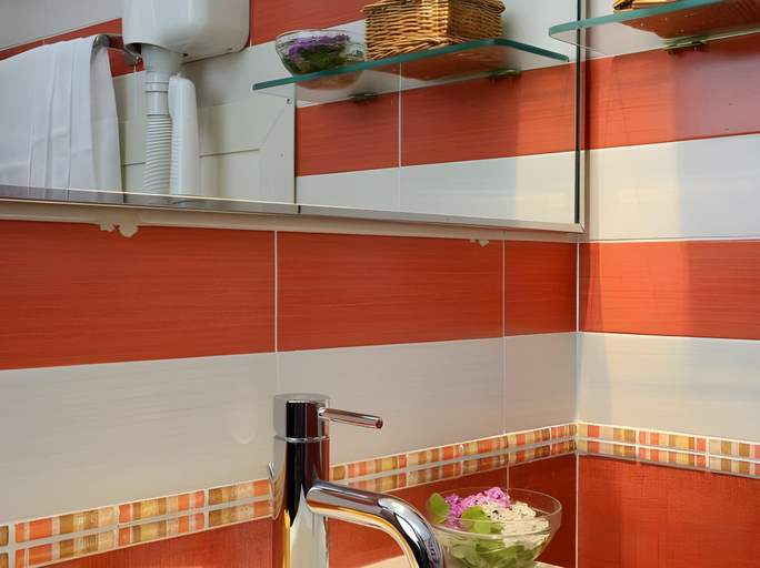 Bathroom 5, Hotel Oasis, Sassari