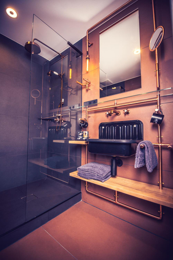 Bathroom 5, Hotel Falter, Regen