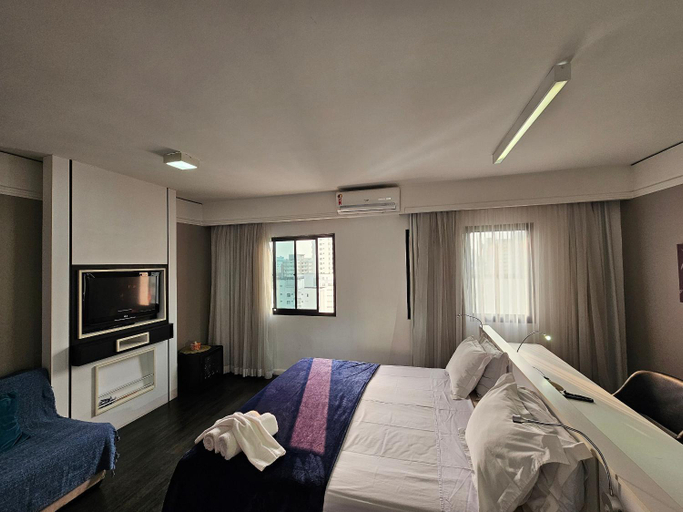 Bedroom 2, Flat Hotel av Macuco 579 e a duas quadra metro, São Paulo