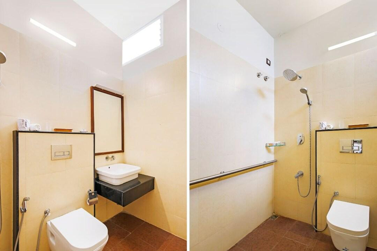 Bathroom 3, Shathayu Ayurveda Yoga Retreat, Bangalore Rural