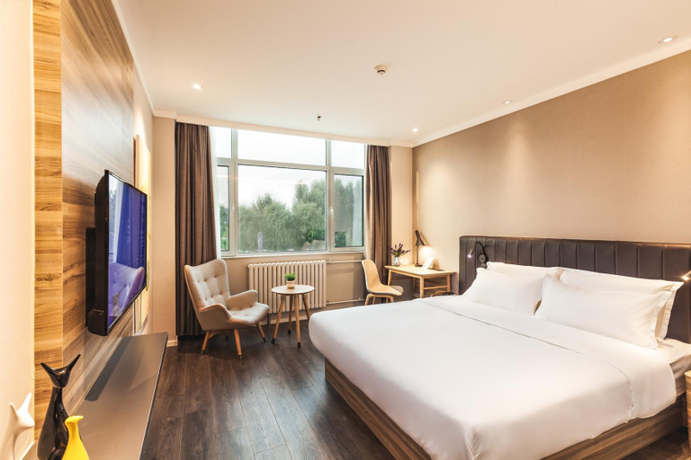Bedroom, Hanting Premium Hotel Jinan Yaoqiang International Airport, Jinan