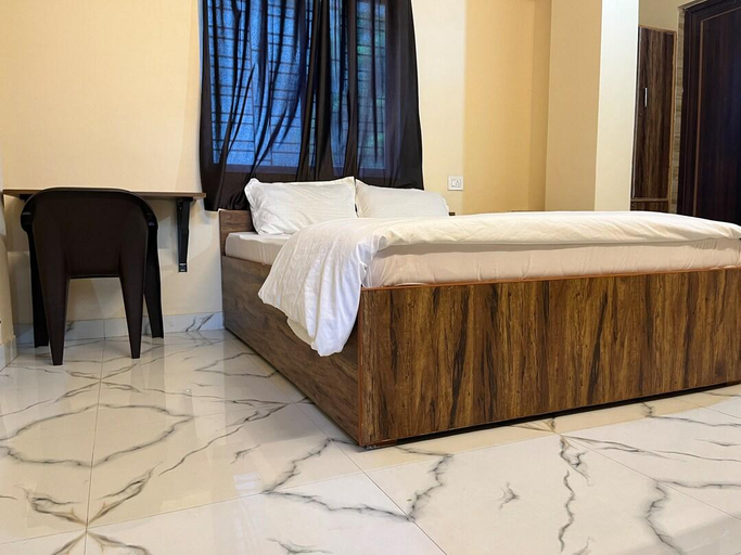 Bedroom, Hotel Shanti Inn, 300M from Rene Tower VFS Global, South 24 Parganas