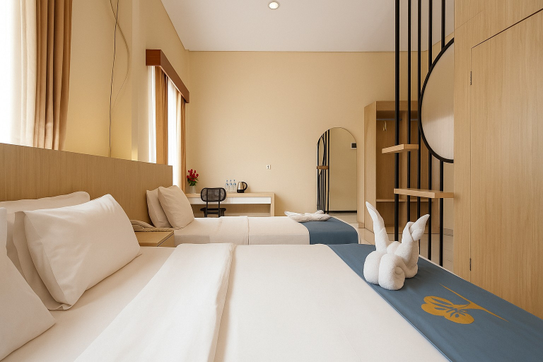 Bedroom 2, Tripletree Ciptaningati Culture Hotel Batu, Malang
