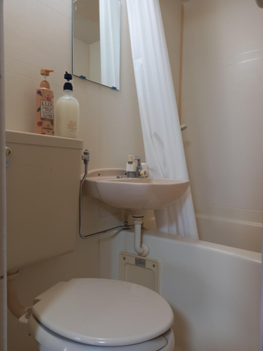 Bathroom 2, Lucky House Guest House, Osaka
