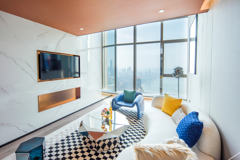 探索者·豪华江景跃层套房 2, Chongqing Indition High Altitude Hotel, Chongqing