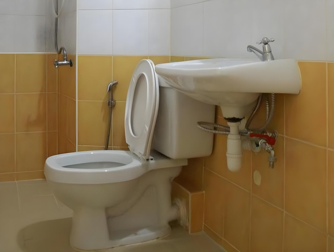 Bathroom 5, IMPACT - Challenger Muang Thong Thani Serviced Apartment, Pak Kret