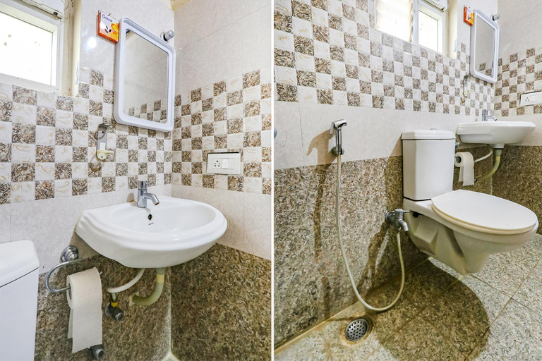 Bathroom, FabHotel Blue Spring - Near Hi-tech City Metro Station, Hyderabad