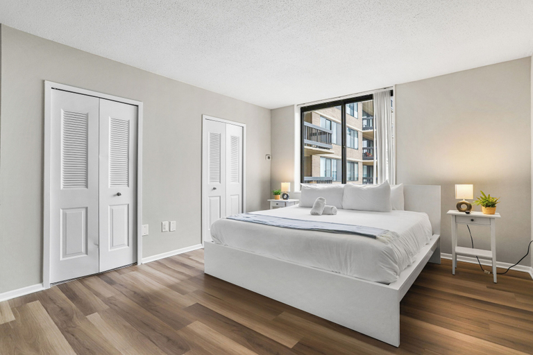 Bedroom 3, Walkable DC View Apartments, Arlington