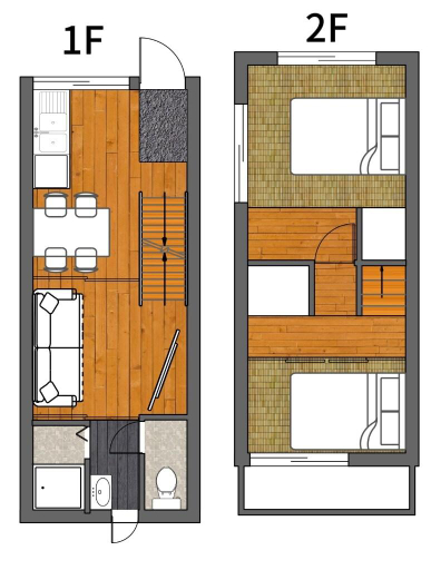 Floor plans 4, Leisureyado/Direct from airport, USJ 2 stations, Osaka