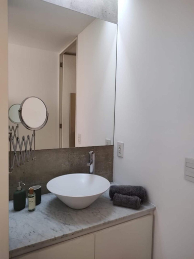 Bathroom 3, Cute Condesa Studio Indoor Pool Nice Gym, Mexico City