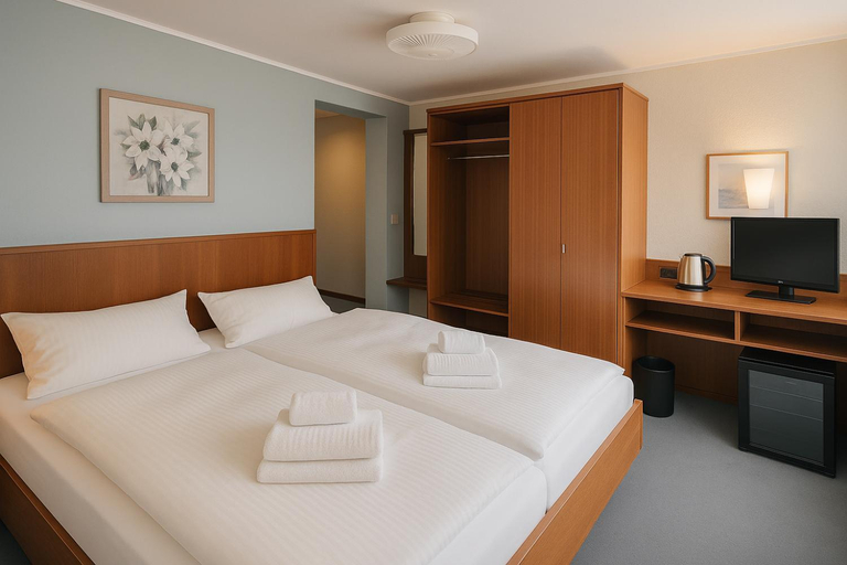 Bedroom 4, Hotel Goldene Gerste, Frankfurt am Main