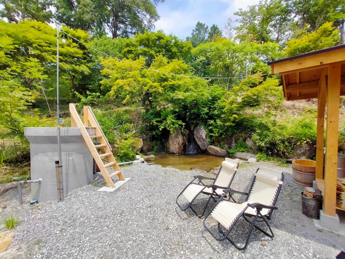 Open air bath 5, Glamping+Sauna Hakuba morino wasabi nouen, Hakuba