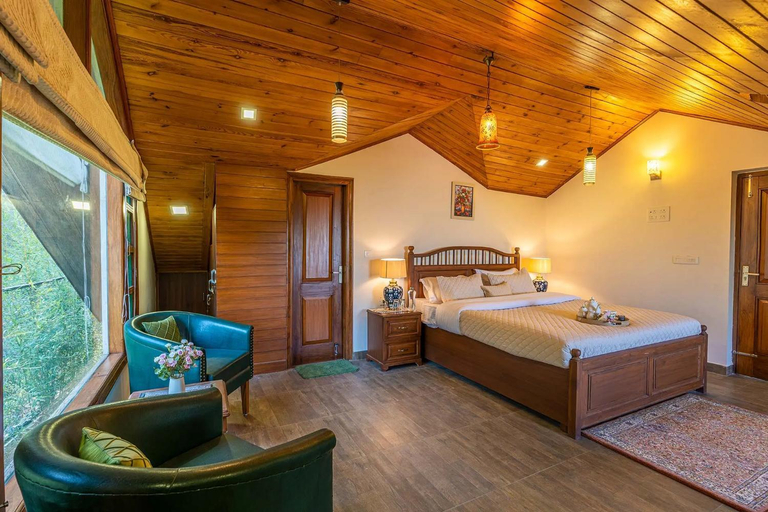 Bedroom 2, StayVista at Floradale W/Jacuzzi & Wood-Fire Pizza, Solan