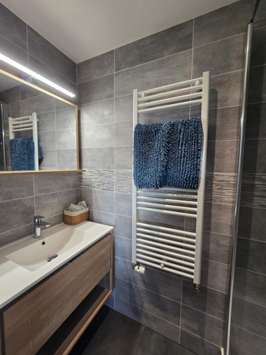 Bathroom 3, L'Aurore de la Baie, vue sur le Mont-Saint-Michel, Manche