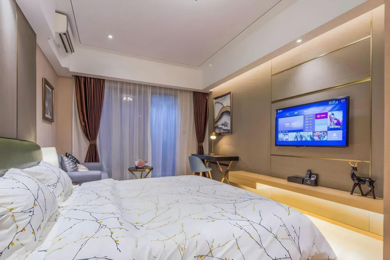 Bedroom 2, Efete Apartment Dongshan Xintiandi Branch - Free shuttle bus during Canton Fair , Guangzhou