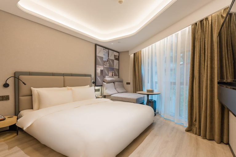 Bedroom 2, Atour S Hotel Chongqing Jiefangbei Hongyadong Riverview, Chongqing