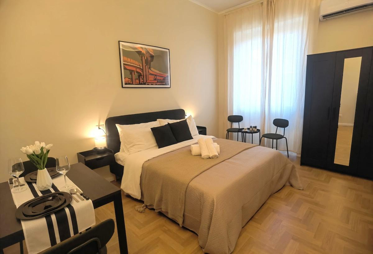 Bedroom 2, Metro Lodi Apartment • Family Suite • Free Parking, Rome