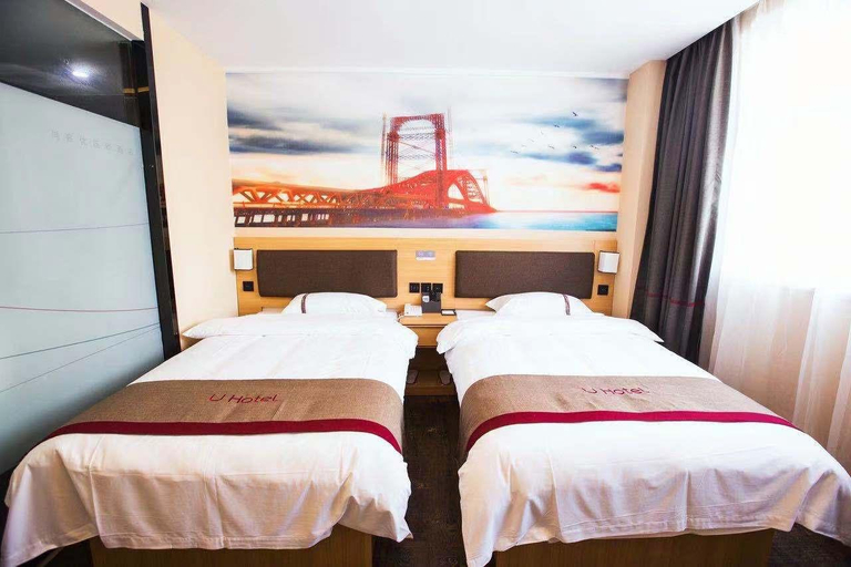 Bedroom 2, Thank Inn Hotel Guangdong Zhuhai Jiwan Hongqi Central Sqaure, Zhuhai