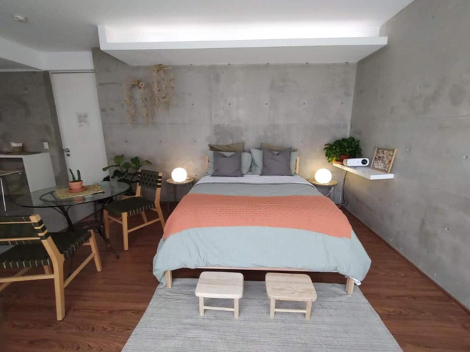 Bedroom 2, Cute Condesa Studio Indoor Pool Nice Gym, Mexico City