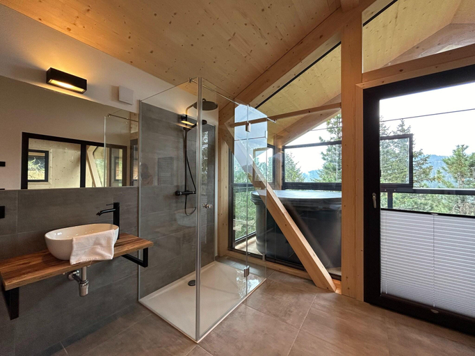 Bathroom, Inviting chalet with sauna, Murau