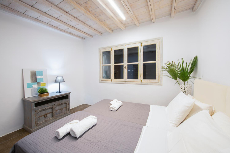 Bedroom 3, MYKONOS-ORNOS -VILAS ANGEL ALICE DEMI -POOL HOLIDAYS with VIEW, South Aegean