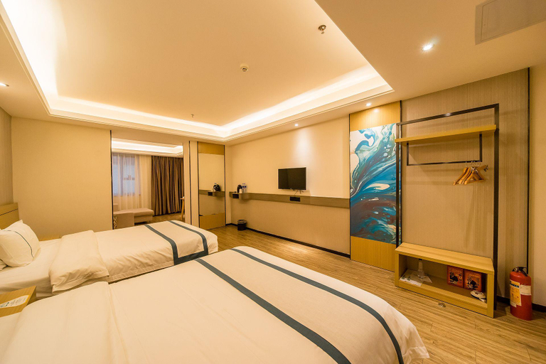 Bedroom 2, City Comfort Inn Guangzhou Kecun Metro Station Paz, Guangzhou