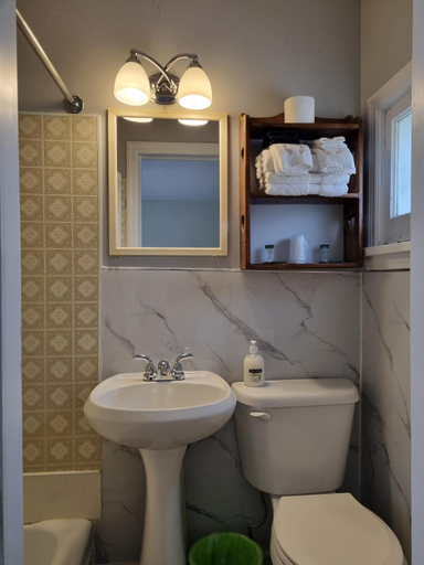 Bathroom 5, Manor Motel, Lake Hurron
